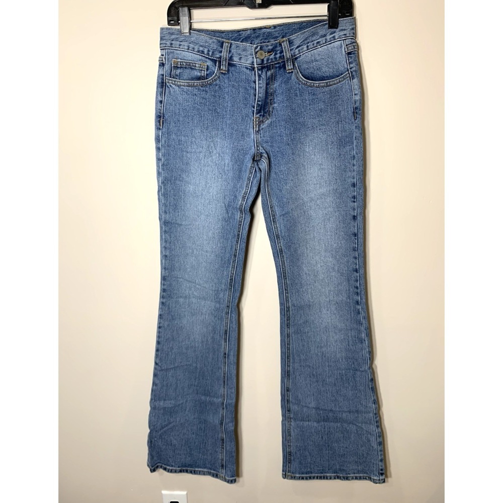 J. Galt Brandy Melville Jeans Womens Small 30X32 Blue Mid Rise Boot Cut Med Wash